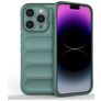 Mobigear Bumpy iPhone 15 Pro Hoesje Flexibel TPU Backcover - Groen