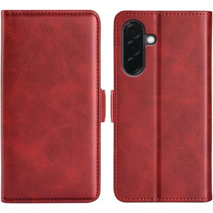 Mobigear Slim Magnet Samsung Galaxy A37 Hoesje Bookcase Portemonnee - Rood