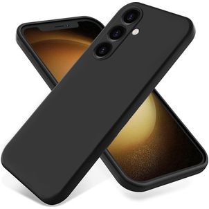 Mobigear Rubber Touch Samsung Galaxy S24 FE Siliconen Hoesje Backcover - Zwart