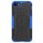 Mobigear Tire iPhone SE (2022) Hoesje Hardcase Backcover Shockproof met Standaard - Zwart / Blauw