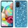Mobigear Glitter Samsung Galaxy A71 Hoesje Hardcase Backcover - Blauw