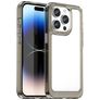 Mobigear Crystal iPhone 15 Pro Max Hoesje Hardcase Backcover - Transparant / Grijs