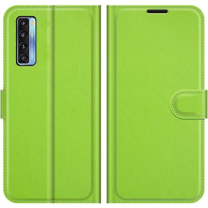 Mobigear Classic TCL 20L Hoesje Bookcase Portemonnee - Groen