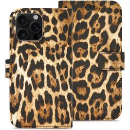 My Style Flex Wallet iPhone 16 Pro Max Hoesje Bookcase Portemonnee - Wild Leopard