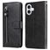 Mobigear Zipper iPhone 17 Hoesje Bookcase Portemonnee - Zwart