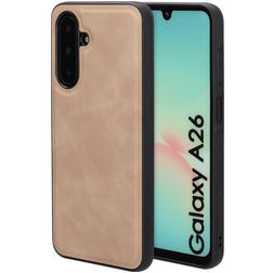 Mobiparts Classic Samsung Galaxy A26 MagSafe Hoesje TPU,Kunstleer Backcover - Moonstone Beige