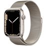 Mobigear Loop Milanese Apple Watch Bandje Magneetsluiting - 49/46/45/44 mm - Sterrenlicht