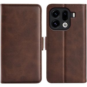 Mobigear Slim Magnet OPPO Find X9 Pro Hoesje Bookcase Portemonnee - Bruin