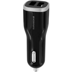 Mobiparts Dual USB Autolader 5A - Zwart