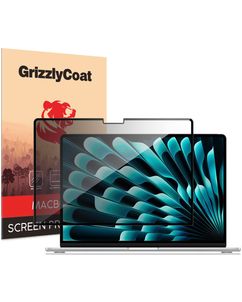 GrizzlyCoat MacBook Air 13 Inch (2022-2026) Screenprotector Privacy Folie - Case Friendly - Zwart