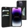 Mobiparts Classic Wallet iPhone 14 Pro Hoesje Bookcase Portemonnee - Zwart