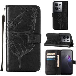 Mobigear Butterfly OPPO Reno 8 Pro 5G Hoesje Bookcase Portemonnee - Zwart