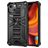 Mobigear Armor Stand iPhone 13 Hoesje Hardcase Backcover Shockproof met Standaard - Zwart