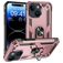 Mobigear Armor Ring iPhone 15 Hoesje Hardcase Backcover Shockproof met Ringhouder - Roségoud