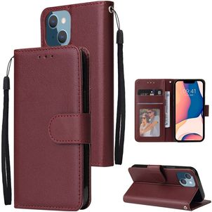 Mobigear Wallet iPhone 14 Plus Hoesje Bookcase Portemonnee - Rood