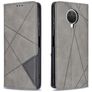 Mobigear Rhombus Slim Nokia G20 Hoesje Bookcase - Grijs