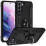 Mobigear Armor Ring Samsung Galaxy S22 Hoesje Hardcase Backcover Shockproof met Ringhouder - Zwart