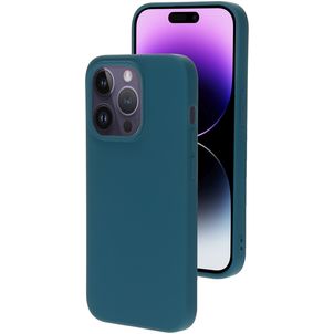 Mobiparts iPhone 14 Pro Siliconen Hoesje Backcover - Blueberry Blue