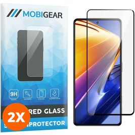 Mobigear Premium POCO F4 GT Glazen Screenprotector - Case Friendly - Zwart (2-Pack)