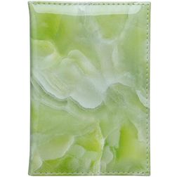 Mobigear Marble Hard Kunststof Paspoort Hoesje - Groen