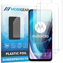 Mobigear Motorola Moto G71 5G Screenprotector Folie - Case Friendly (3-Pack)