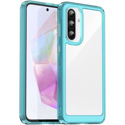Mobigear Crystal Samsung Galaxy A36 Hoesje Hardcase Backcover - Blauw