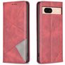 Mobigear Rhombus Slim Google Pixel 8a Hoesje Bookcase - Rood