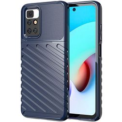 Mobigear Groove Xiaomi Redmi 10 4G Hoesje Flexibel TPU Backcover - Blauw