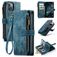Caseme C30 iPhone 14 Plus Hoesje Bookcase Portemonnee - Blauw