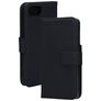 Mobiparts iPhone 16e Hoesje Echt Leer Bookcase Portemonnee - Zwart