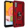 Mobigear Armor Ring Samsung Galaxy A01 Hoesje Hardcase Backcover Shockproof met Ringhouder - Rood