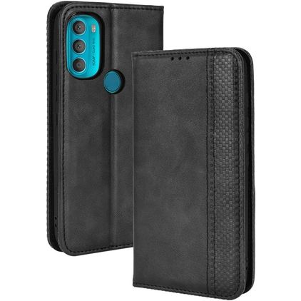 Mobigear Sensation Motorola Moto G71 5G Hoesje Bookcase Portemonnee - Zwart