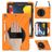 Mobigear SureGrip XGuard iPad 8 (2020) Hoes Hard Kunststof,Siliconen Backcover + Stylus Houder + Schouderband + Standaard - Oranje
