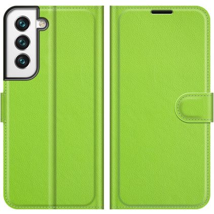 Mobigear Classic Samsung Galaxy S22 Hoesje Bookcase Portemonnee - Groen