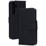 Mobiparts Samsung Galaxy S25 Plus Hoesje Echt Leer Bookcase Portemonnee - Zwart