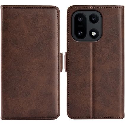 Mobigear Slim Magnet OnePlus 15 Hoesje Bookcase Portemonnee - Bruin