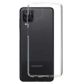 Mobiparts Classic Doorzichtig Samsung Galaxy A12 Hoesje Flexibel TPU Backcover - Transparant