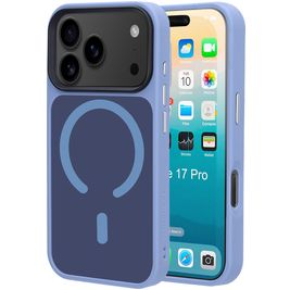 Mobiparts Hardcover iPhone 17 Pro MagSafe Hoesje Hardcase Backcover - Satin Light Blue