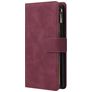 Mobigear Zipper Samsung Galaxy A71 Hoesje Bookcase Portemonnee - Rood
