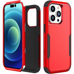 Mobigear Ultra Tough iPhone 15 Pro Max Hoesje Hardcase Backcover Shockproof - Rood