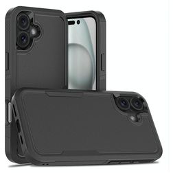Mobigear Heavy Armor iPhone 16 Plus Hoesje Hardcase Backcover Shockproof - Zwart