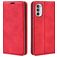 Mobigear Retro Slim Motorola Moto G82 Hoesje Bookcase Portemonnee - Rood