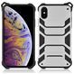 Mobigear Armor iPhone XS Max Hoesje Hardcase Backcover Shockproof - Zilver