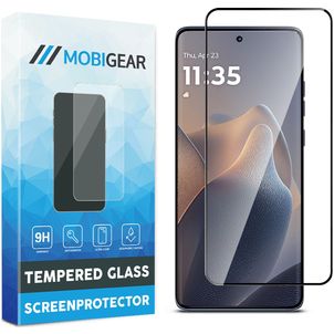 Mobigear Premium Motorola Edge 60 Fusion Glazen Screenprotector - Case Friendly - Zwart