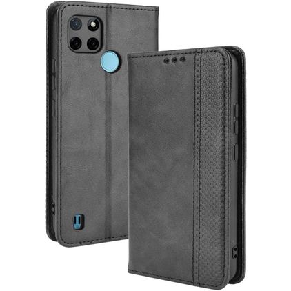 Mobigear Sensation Realme C25Y Hoesje Bookcase Portemonnee - Zwart