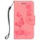 Mobigear Butterfly iPhone XS Hoesje Bookcase Portemonnee - Roze