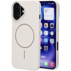 Mobiparts Slim Line iPhone 16 MagSafe Hoesje Hardcase Backcover - Off White