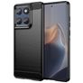 Mobigear Brushed Slim Motorola Edge 60 Fusion Hoesje Flexibel TPU Backcover - Zwart