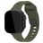 Mobilize Sports Siliconen Apple Watch Bandje Druksluiting - 42/41/40/38 mm - Groen