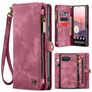 CaseMe 008 Google Pixel 9a Hoesje Uitneembare 2in1 Bookcase Portemonnee - Rood